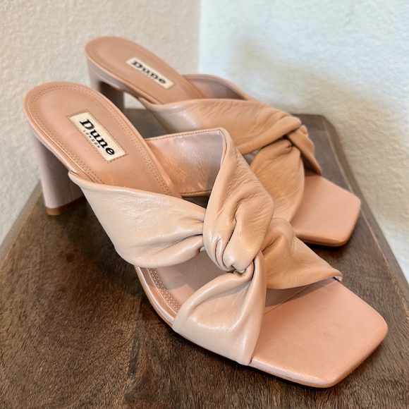 DUNE LONDON MAGNET TWIST KNOT HEELED SANDALS Size EUR 40 US 9 - Picture 1 of 10